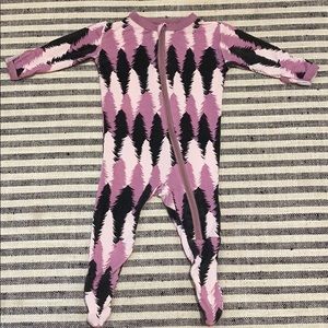 KicKee Pants Print Footie with Zipper